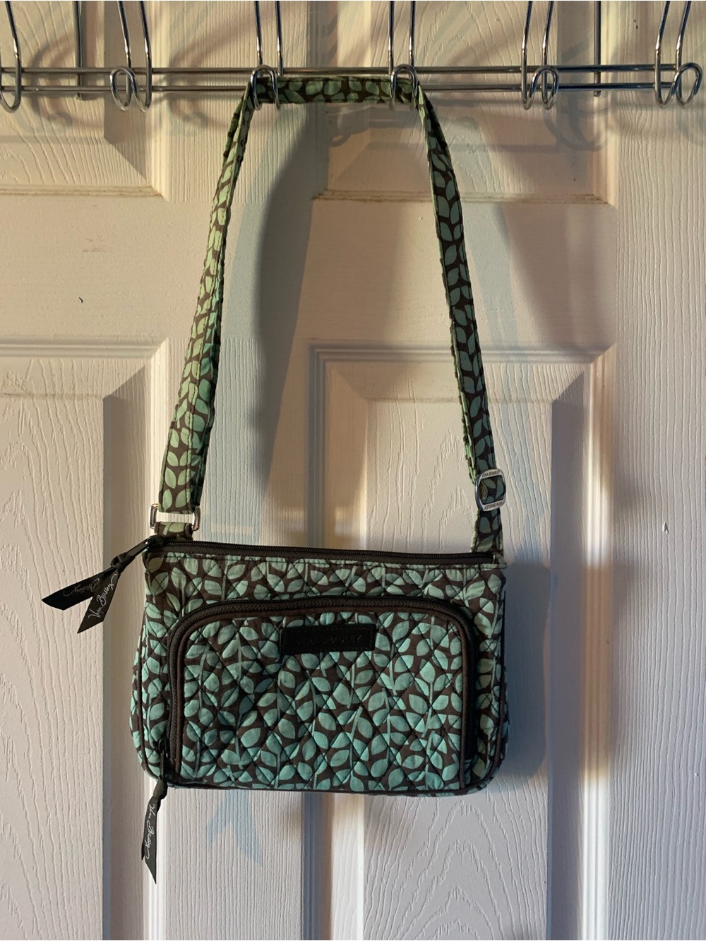 Vera Bradley Quilted Pattern Crossbody Bag - Mint Green
